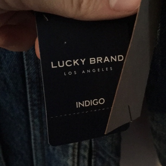 Lucky Brand distressed jean jacket - Picture 9 of 15